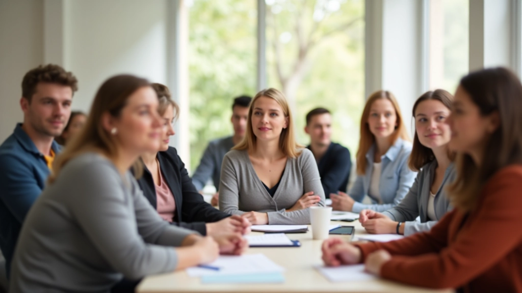 Studenten in een Duitse taalles