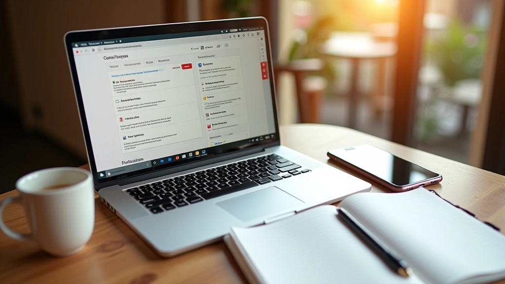 Laptop en smartphone op bureau tonen Duitse leerplatformen en taallernapps